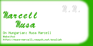 marcell musa business card